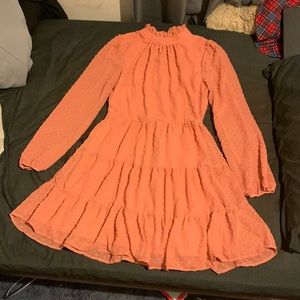 Blush Dot Tiered Dress